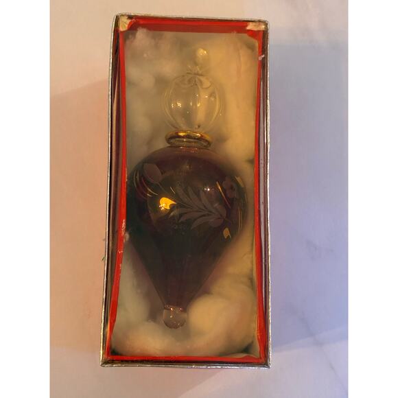 Egyptian Hand Blown Glass Christmas Ornament - Picture 3 of 3